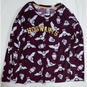 Harry Potter Wizarding World Hedwig Owl Hogwarts Comfy Sleepshirt - Size XL